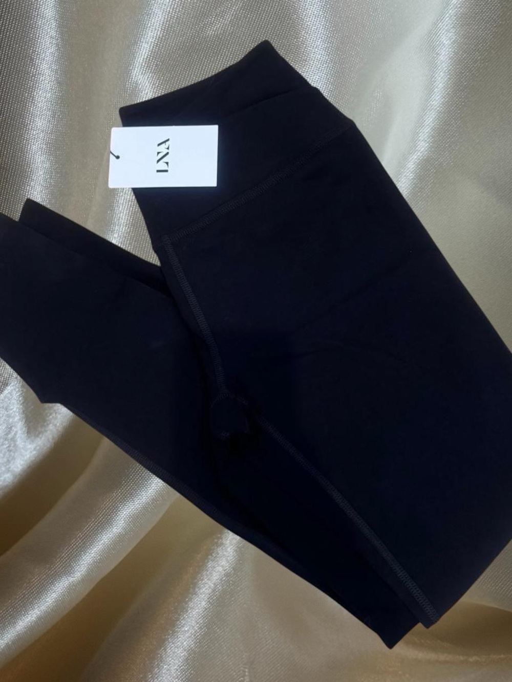 LNA Kids Black High-Rise Performance Leggings